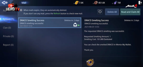 receive-in-game-mail-notification-after-draco-successful-smelting-in-mir4-600x281-1